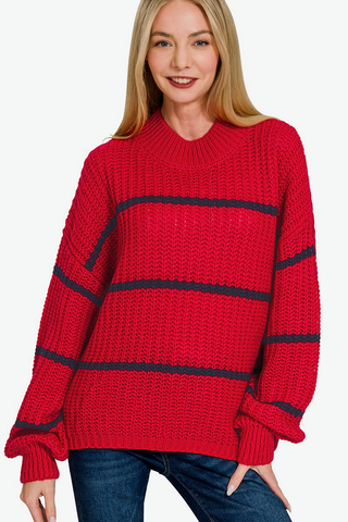 Carley Oversized Striped Sweater - 3 Colors