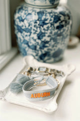 Auburn and Alabama Woven Gameday Bracelets