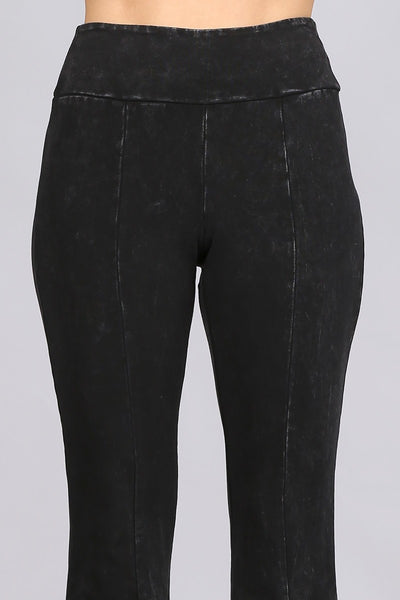 Lux Mineral Wash Stretch Pants - Black Denim