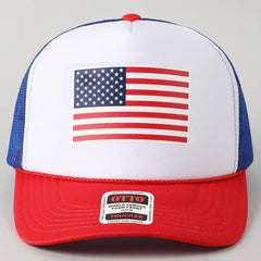 America the Beautiful Flag Trucker Hat