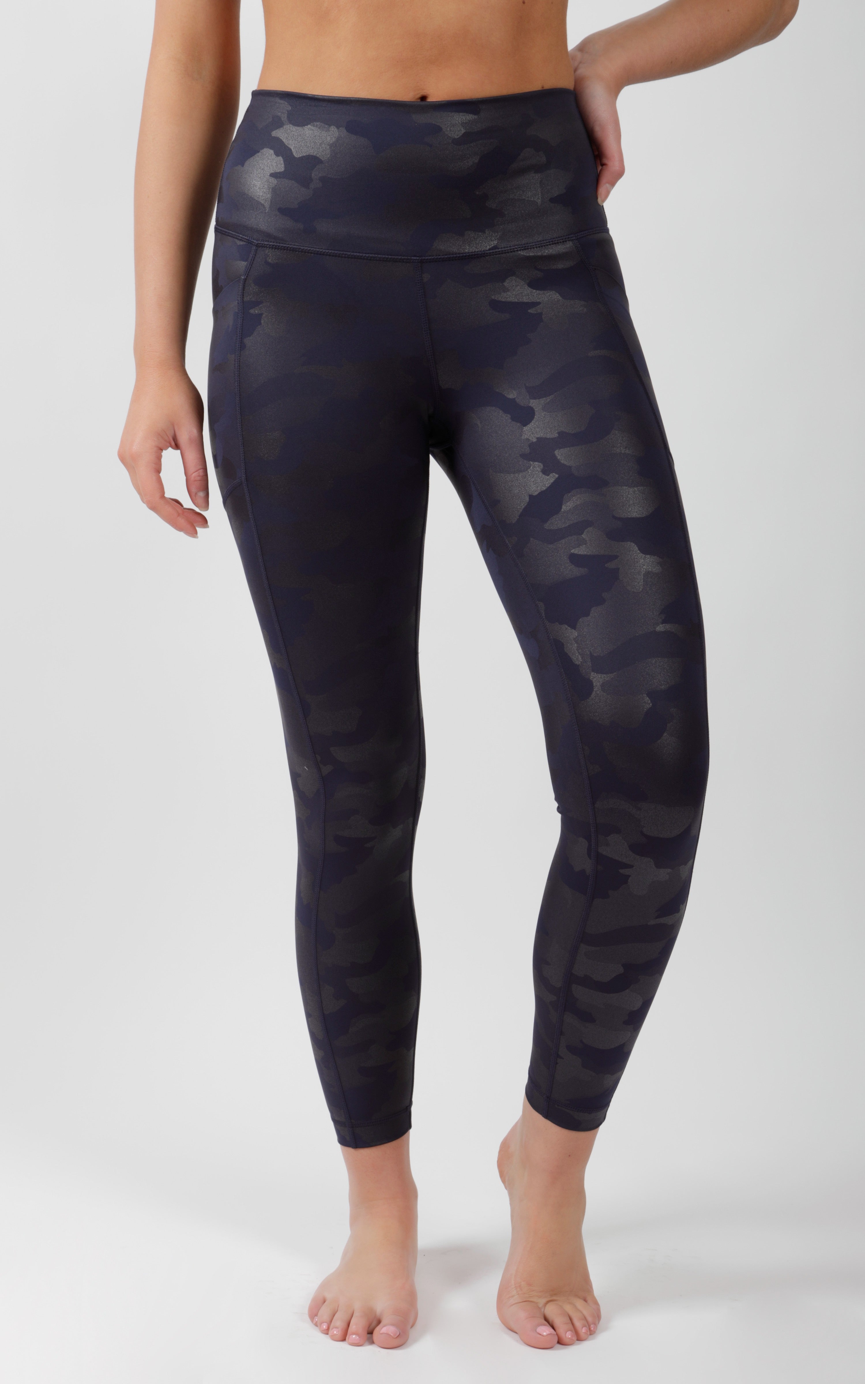 Shiny camo leggings sale