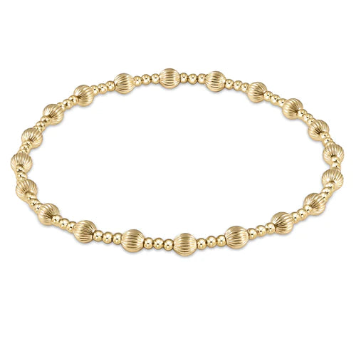 enewton Dignity Sincerity Pattern Gold Bead Bracelet-5mm