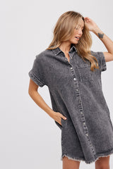 Washed Away Denim Dress