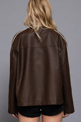 Duke Faux Leather Jacket