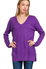 Ella Front Seam Sweater - 4 Colors