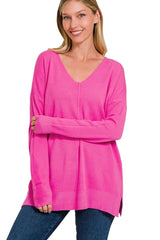 Ella Front Seam Sweater - 4 Colors