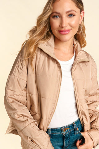 Latte Puffer Jacket