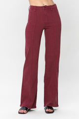 Judy Blue Burgundy Straight Leg Jeans