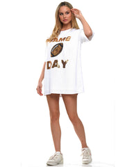 Sequined Gameday Football Tunic