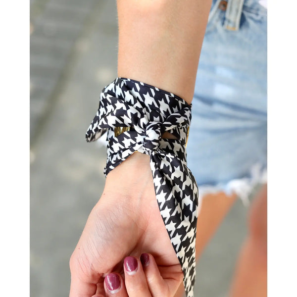 Serefina Scarf Bracelet - Houndstooth