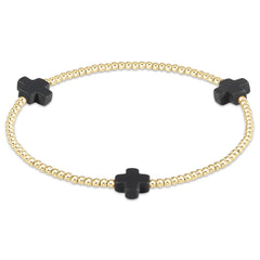 enewton signature cross gold pattern 2mm bead bracelet-Many Colors