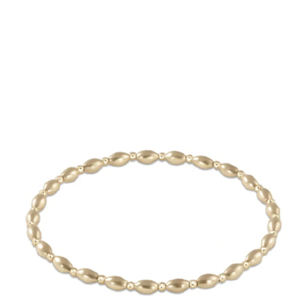 enewton Harmony Grateful Pattern 2.5mm Bead Bracelet - Gold