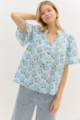 Hydrangea Blues Top