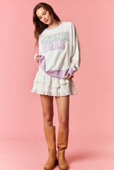 Mardi Gras Patchwork Sweatshirt