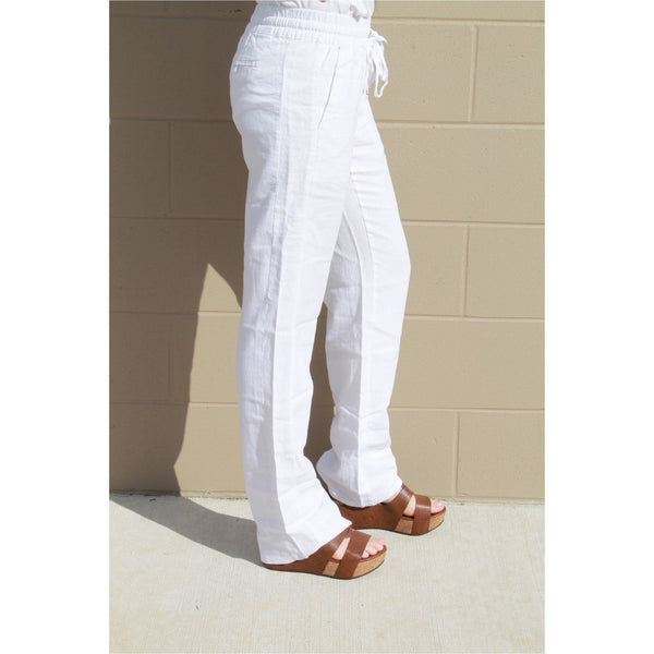 Daphne Linen Tie Waist Pants - 4 Colors
