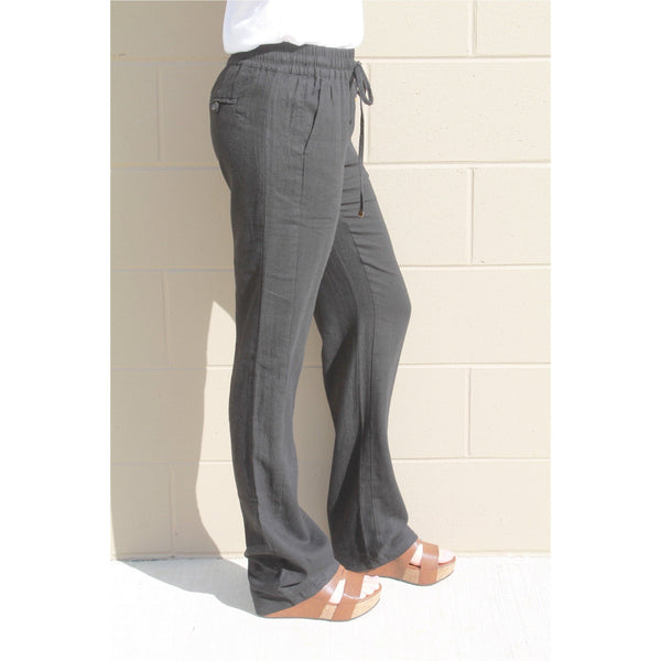 Daphne Linen Tie Waist Pants - 4 Colors
