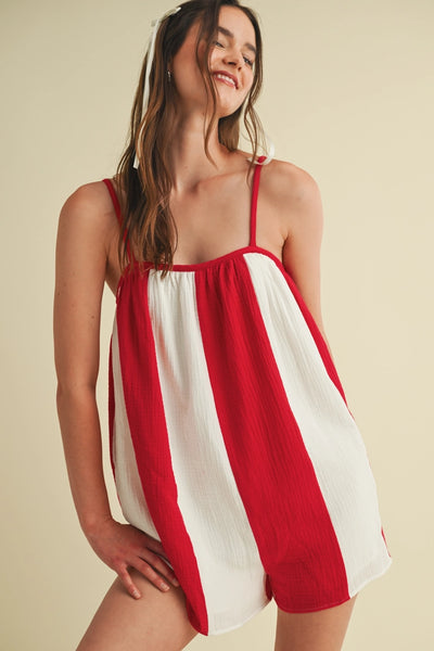 All the Stripes Gameday Romper