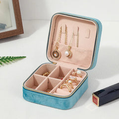 Plush Jewelry Box For Travel in Assorted Colors