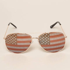 American Flag Aviator Sunglasses
