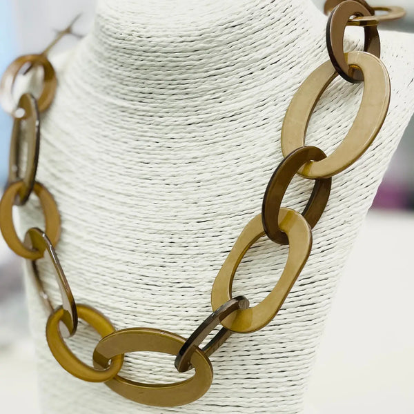 Veronica Acrylic Link Necklaces - 4 Colors