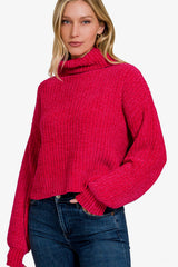 Holly Chenille Turtleneck Sweater - 4 Colors
