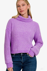 Holly Chenille Turtleneck Sweater - 4 Colors