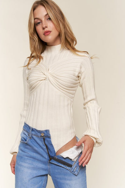 Twist and Turn Sweater Bodysuit