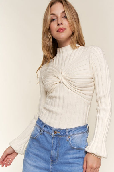 Twist and Turn Sweater Bodysuit
