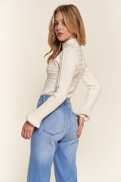 Twist and Turn Sweater Bodysuit