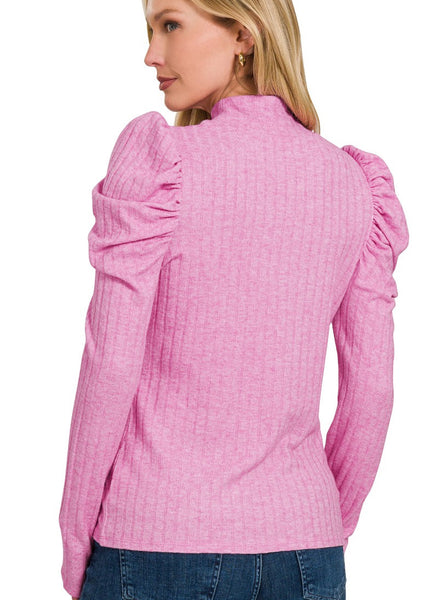 Polly Ribbed Top -3 Colors