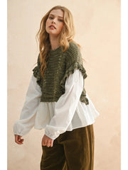 Olive Love You Forever Sweater Combo