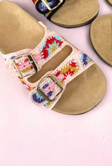 Granny Square Crocheted Sandals