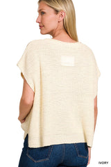 Patch Sleeveless Sweater - 3 Colors