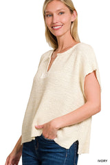 Patch Sleeveless Sweater - 3 Colors