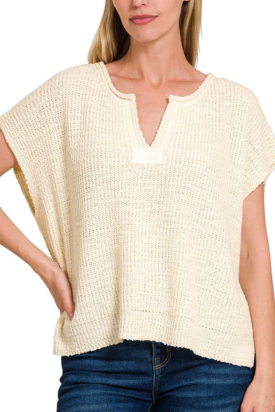 Patch Sleeveless Sweater - 3 Colors