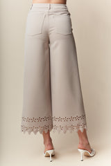 Daisy Laser Cut Pants - 2 Colors