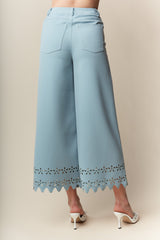 Daisy Laser Cut Pants - 2 Colors
