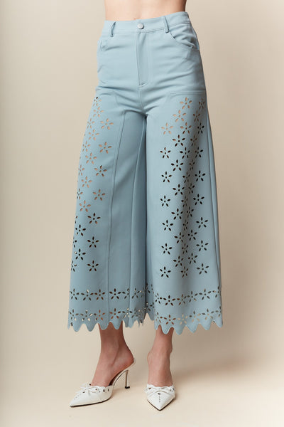 Daisy Laser Cut Pants - 2 Colors