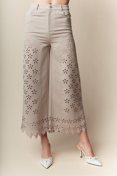 Daisy Laser Cut Pants - 2 Colors