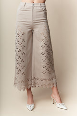 Daisy Laser Cut Pants - 2 Colors
