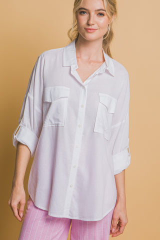 Rebecca Linen Button Down