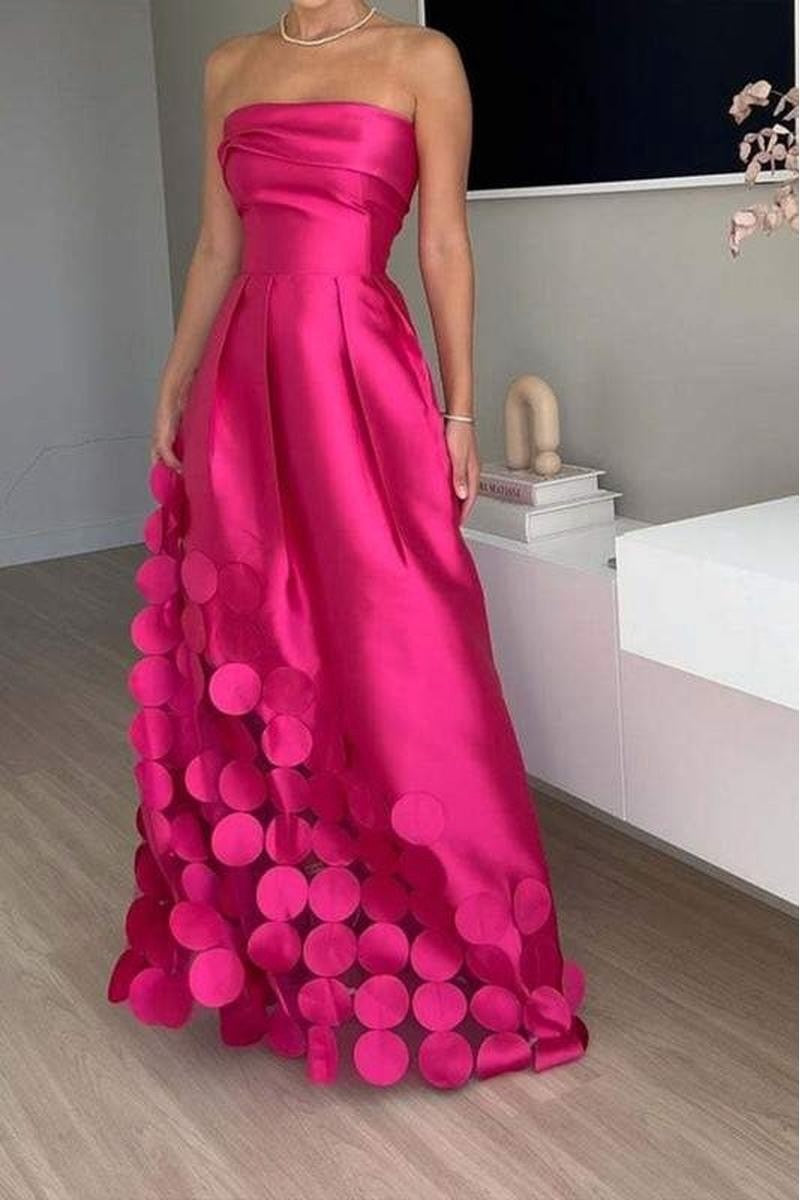 satin circle dress Bella Bow Satin Circle Skirt Dress