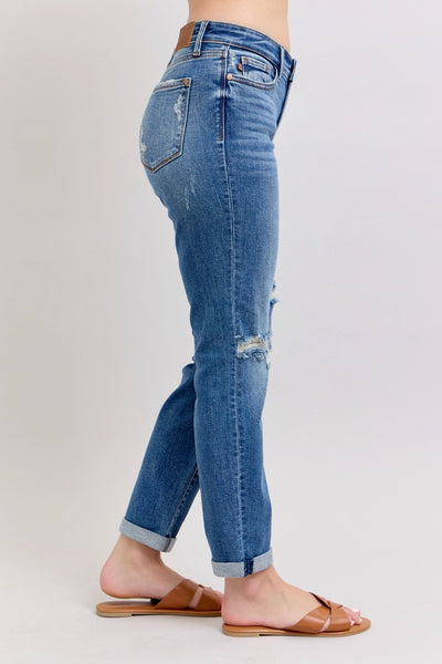 Judy Blue Destroyed Boyfriend Jeans