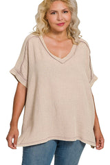 Sebene Gauzy V-Neck Tunic - 3 Colors