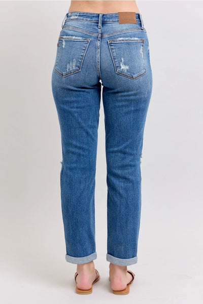 Judy Blue Destroyed Boyfriend Jeans
