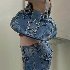 Star Denim Purse