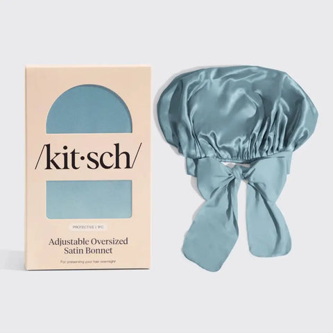 Kitsch Adjustable Oversized Satin Bonnets - 3 Colors