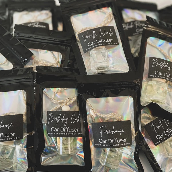 Sage & Co. Spring and Summer Scent Car Diffusers Vent Clip-Many Scents