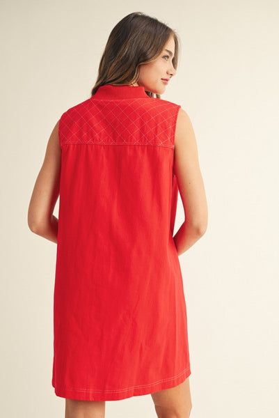 Giana Dress-Red