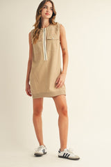 Giana Dress-Taupe